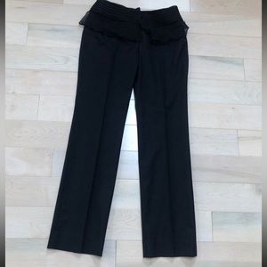 Stella McCartney wool silk waist trim made in Italy pants